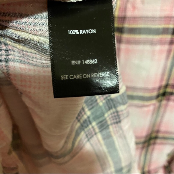 NWT Torrid plaid drape front gauze kimono - Picture 4 of 4